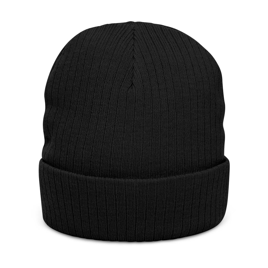 Knight on Horseback embroidered beanie | Ribbed Knit Beanie