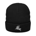 Knight on Horseback embroidered beanie | Ribbed Knit Beanie