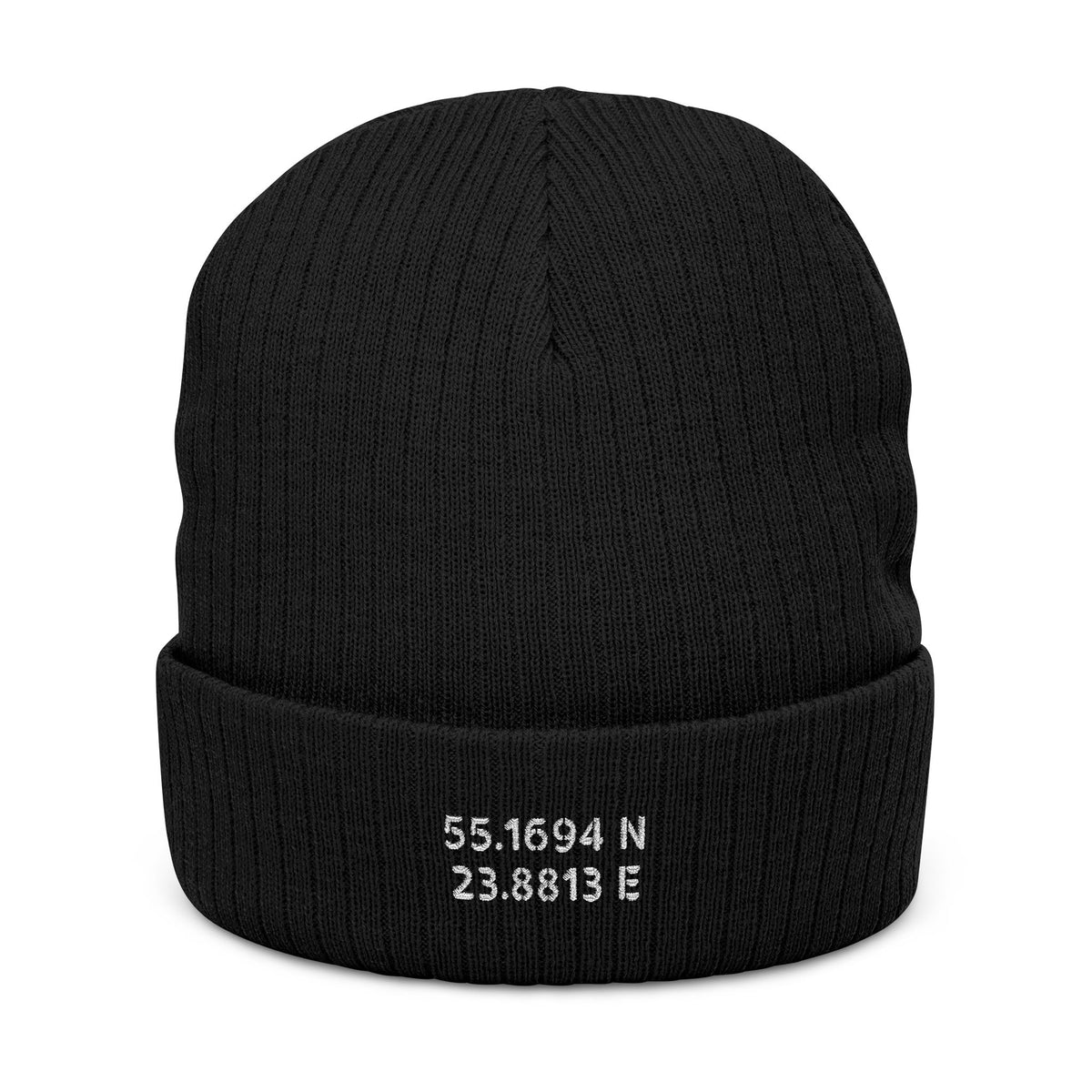Ribbed Knit Beanie (Embroidery)