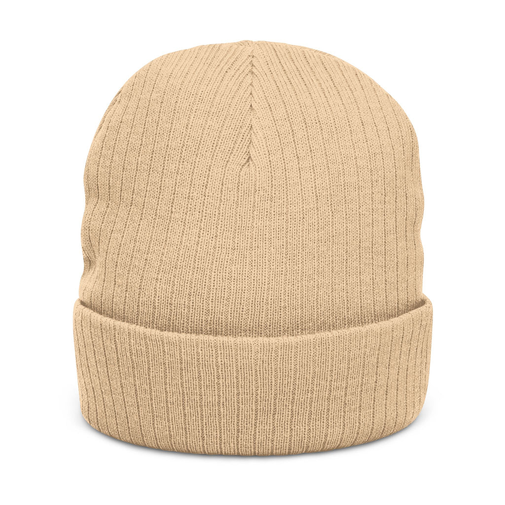 Ribbed Knit Beanie (Embroidery)