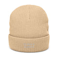 Ribbed Knit Beanie (Embroidery)