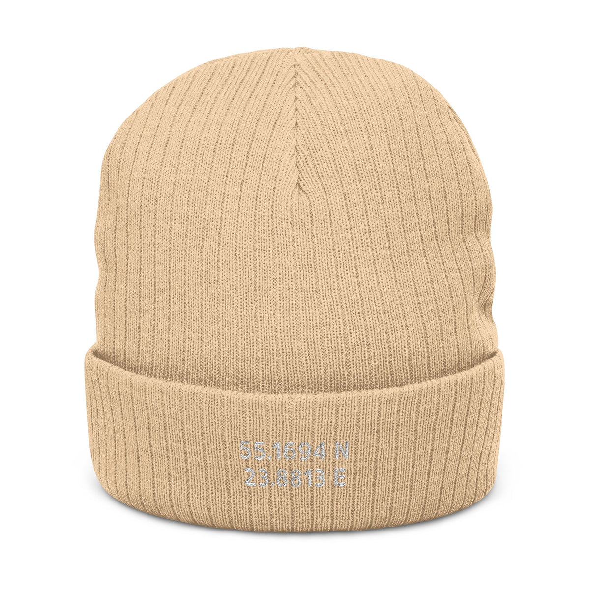 Ribbed Knit Beanie (Embroidery)