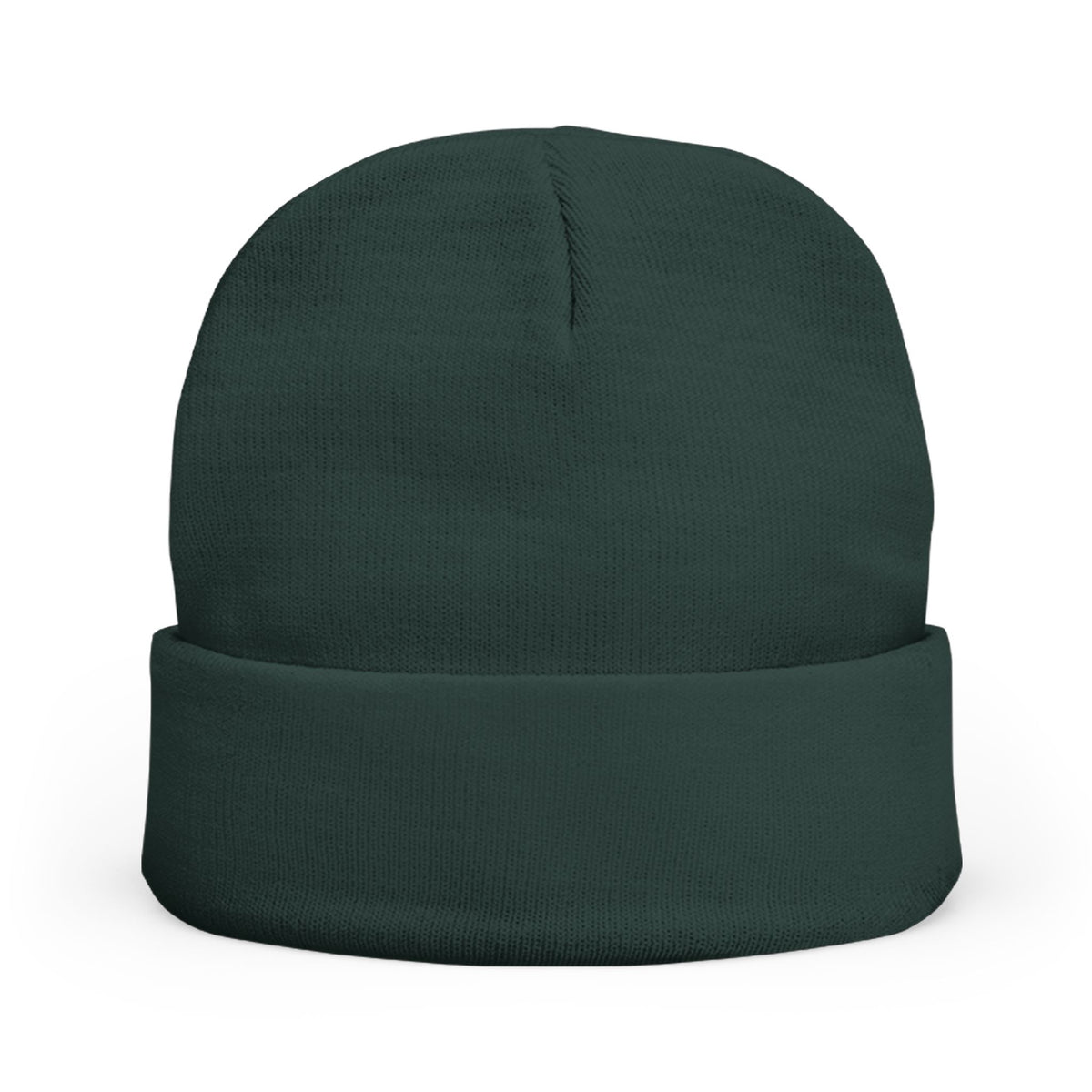 Rustic Gothic 'Runy' Embroidered Knit Beanie | Black Cuffed Hat