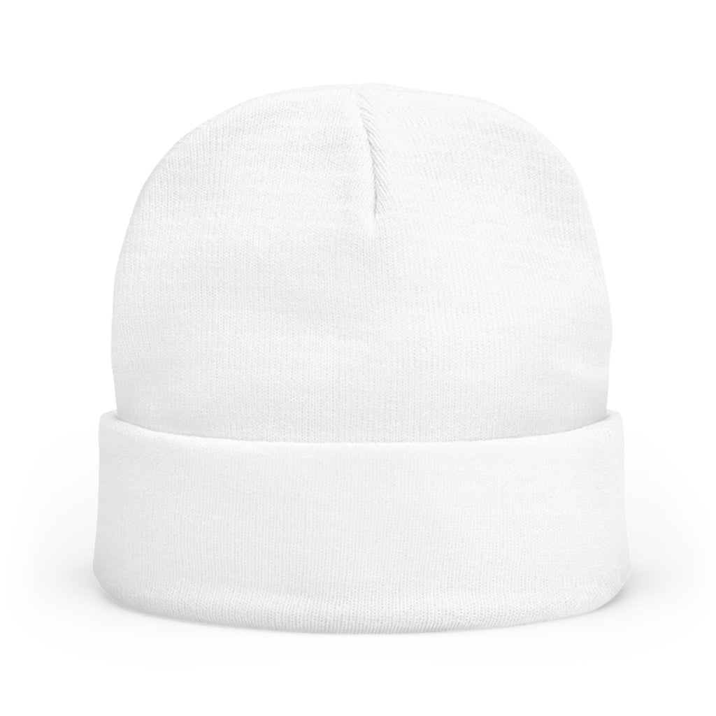 Rustic Gothic 'Runy' Embroidered Knit Beanie | Black Cuffed Hat